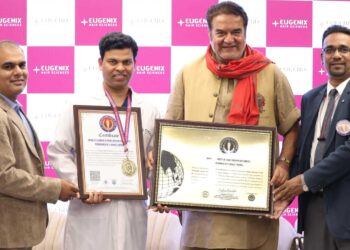 Eugenix Hair Sciences Sets The World Record for Highest Grafts in a Single Hair Transplant Sitting; enters World Records Book of India